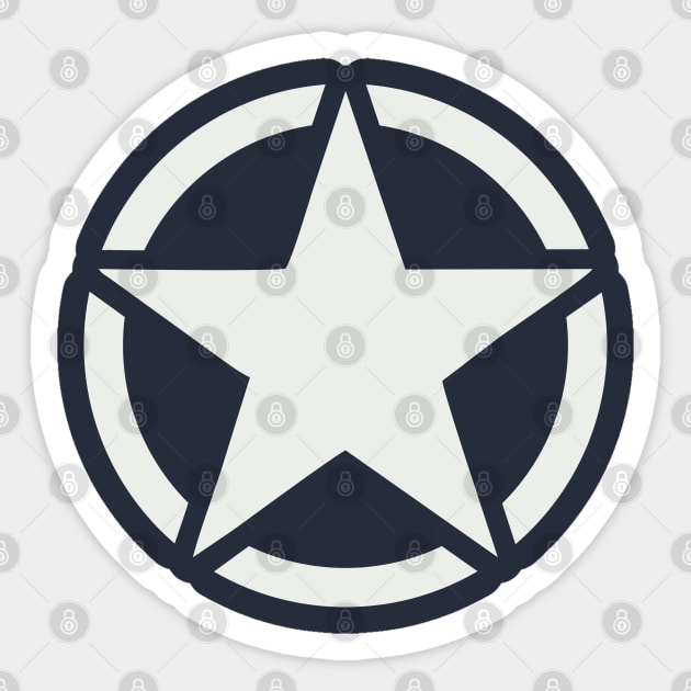 WW2 US Army logo (white star in a circle) Sticker by FAawRay